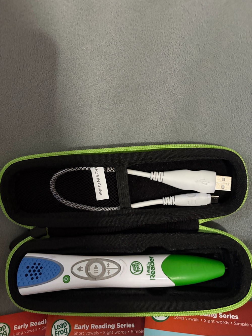 LeapFrog Green and White Interactive Reading Pen with USB Cable